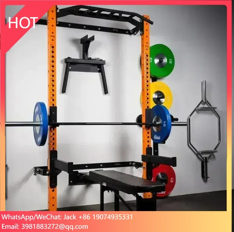 Home Gym Folding Rack - رف القرفصاء القوي القابل للطي على