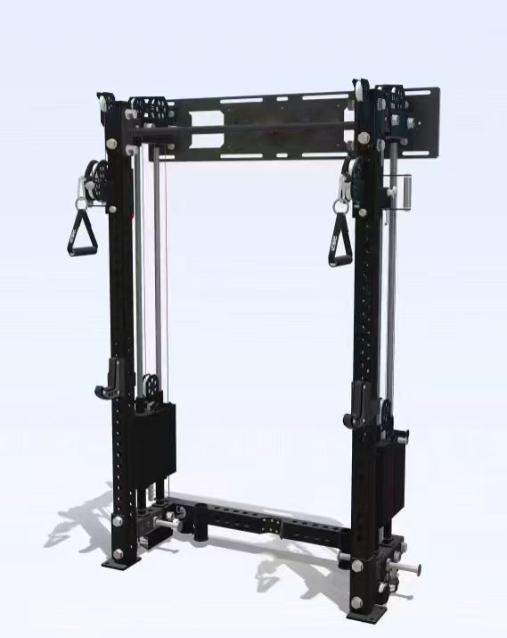 Home Gym Folding Rack - معدات رياضية متعددة الوظائف، رف سكوات