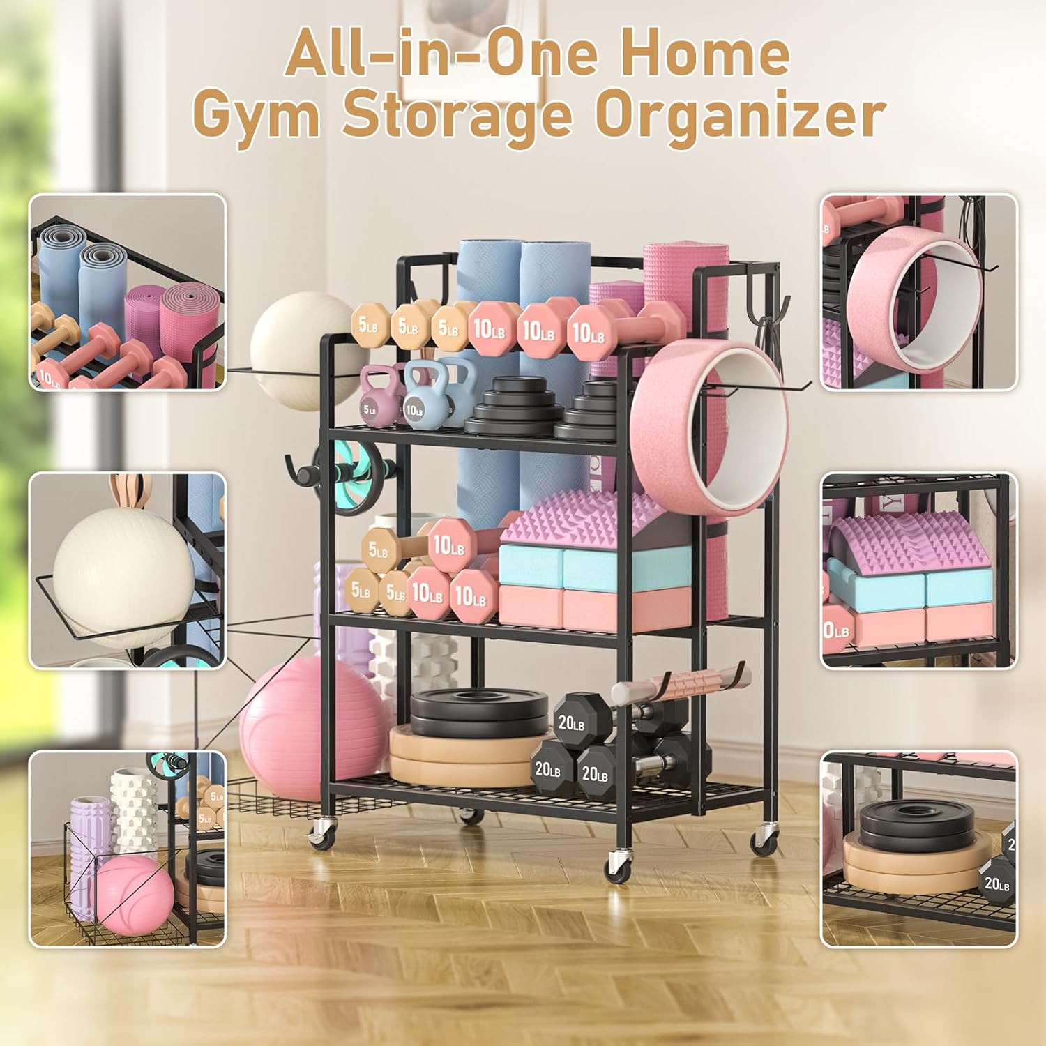 تخزين معدات الجيم المنزلية، بد - مراجعة Home Gym Dumbbell Workout وسعره