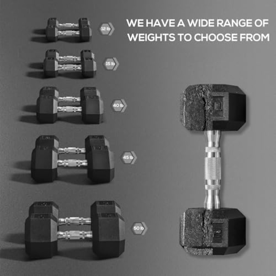 مجموعة دمبل مطاطية 40/45/50 رط - مراجعة Home Gym Dumbbell Workout وسعره
