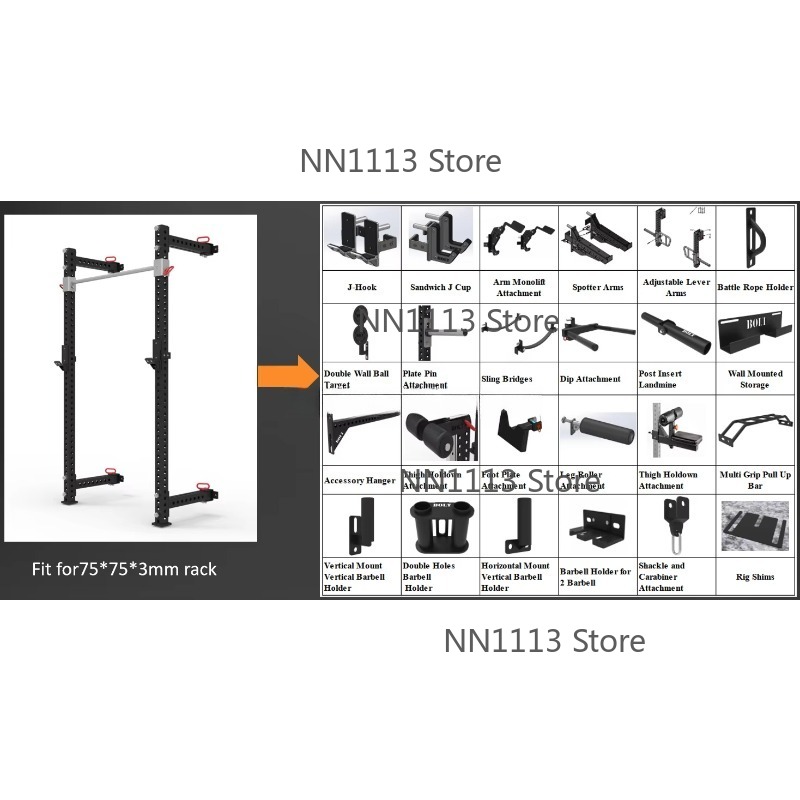 W6301 معدات الصالة الرياضية رف - مراجعة Home Gym Folding Rack وسعره