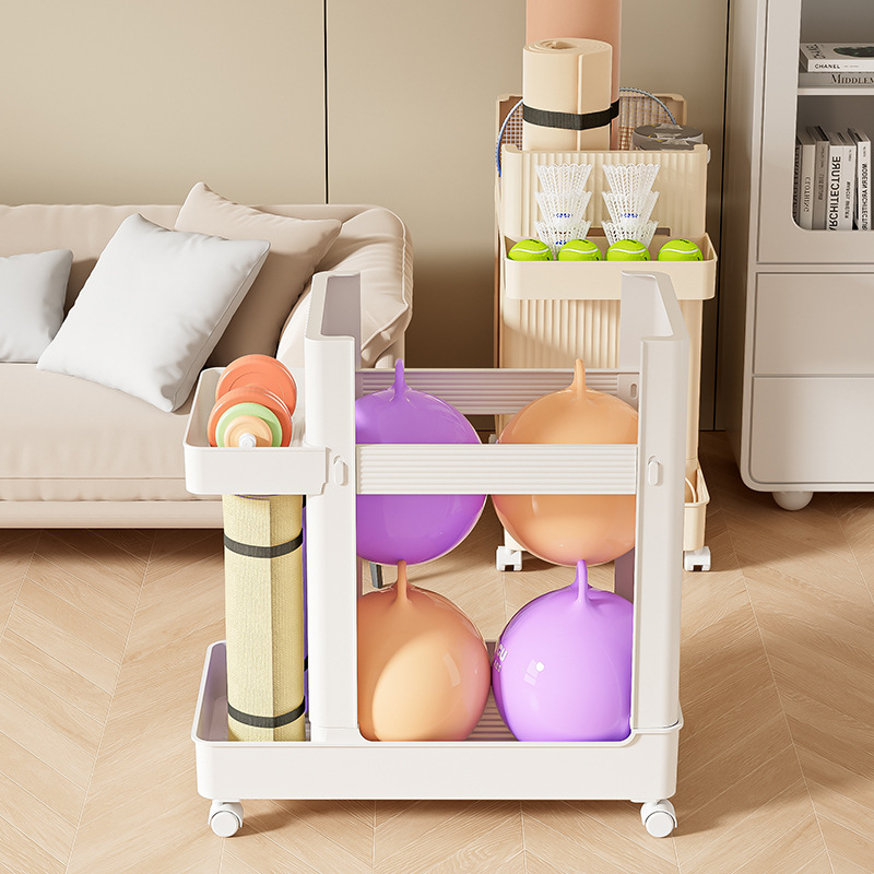 رف تخزين حصيرة اليوجا بعجلات م - مراجعة Home Gym Folding Rack وسعره