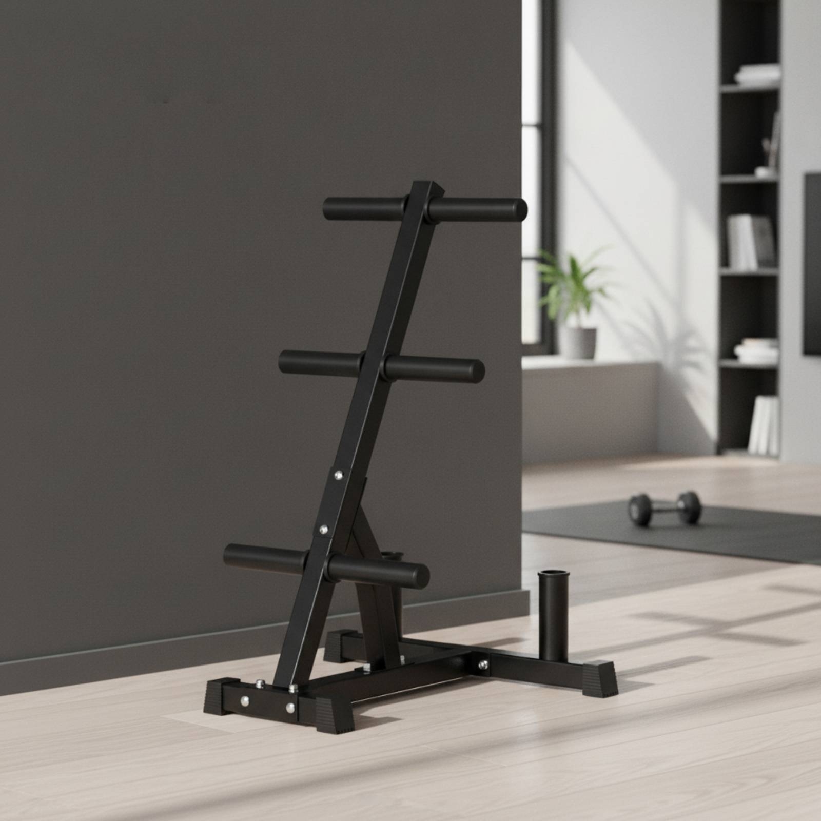 حامل أقراص الأوزان الموفر للمس - مراجعة Home Gym Folding Rack وسعره