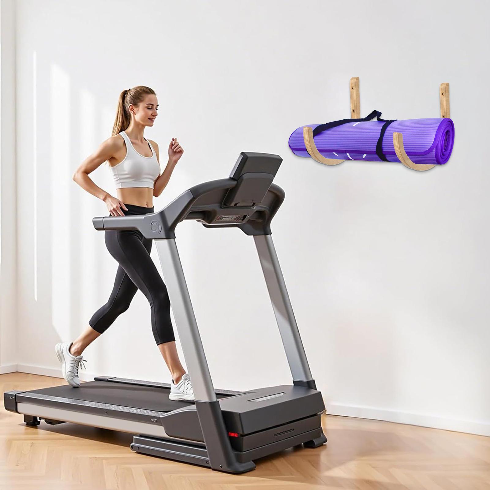 رف تخزين حصيرة اليوغا، قطعتان، - مراجعة Home Gym Folding Rack وسعره