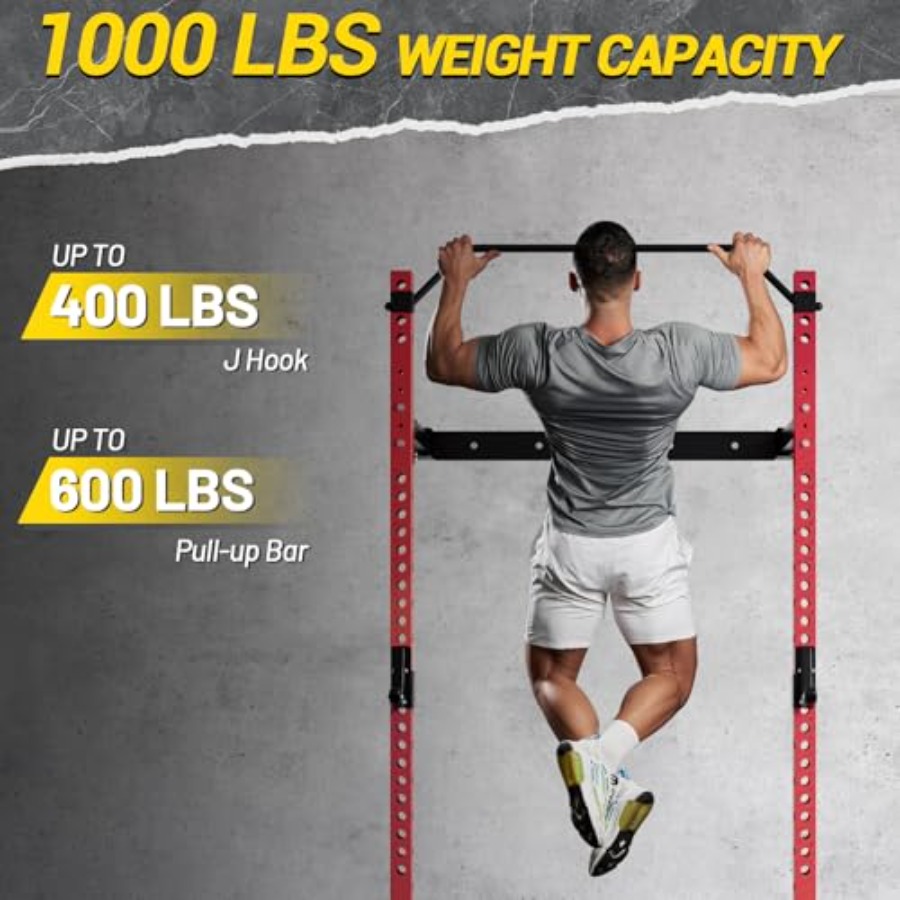 حامل تمارين القرفصاء القابل لل - مراجعة Home Gym Folding Rack وسعره