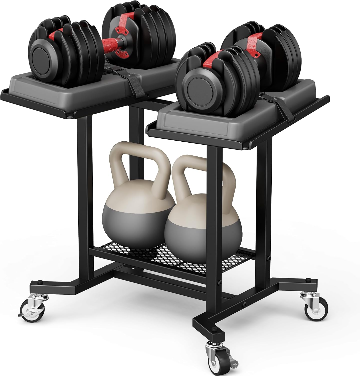 حامل دمبل قابل للتعديل، رف تخز - مراجعة Home Gym Dumbbell Workout وسعره