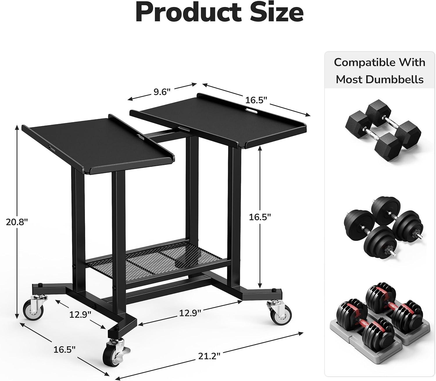 حامل دمبل قابل للتعديل، رف تخز - مراجعة Home Gym Dumbbell Workout وسعره