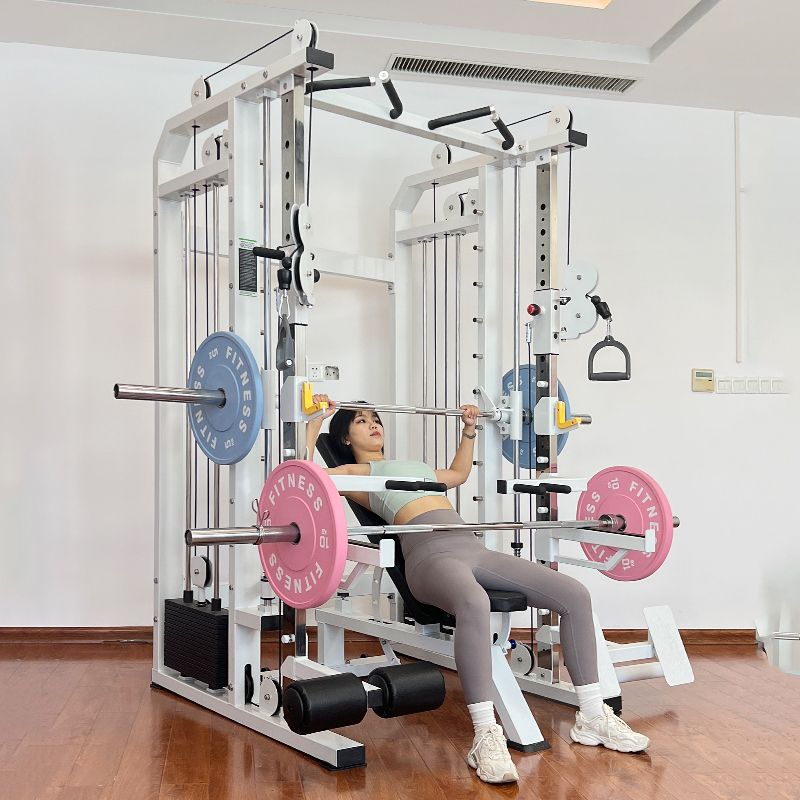 جهاز سميث متعدد الوظائف للتمار - مراجعة Home Gym Cable Machine With Weight Stack وسعره