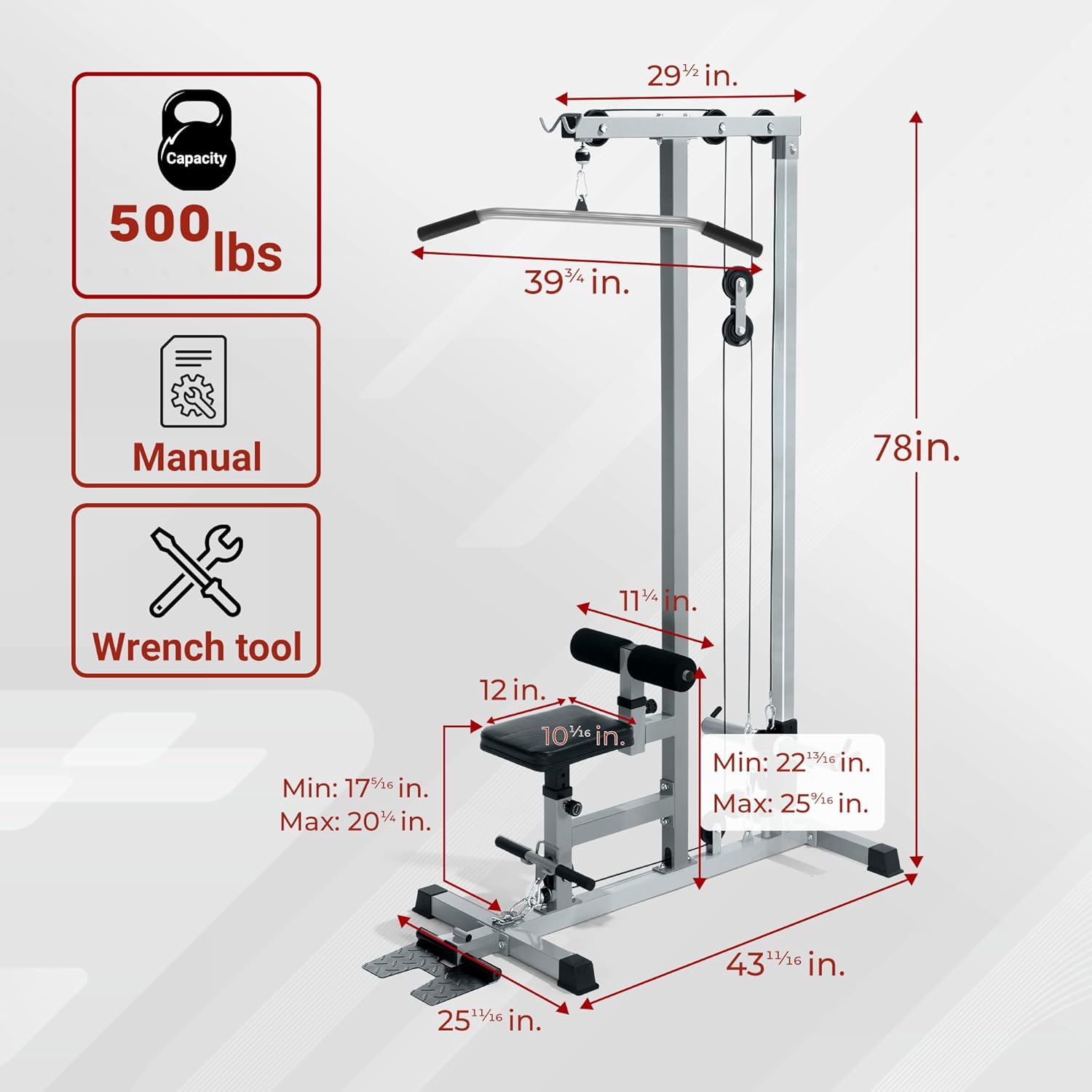 جهاز سحب علوي (LAT Pull Down)  - مراجعة Lat Pulldown Cable وسعره