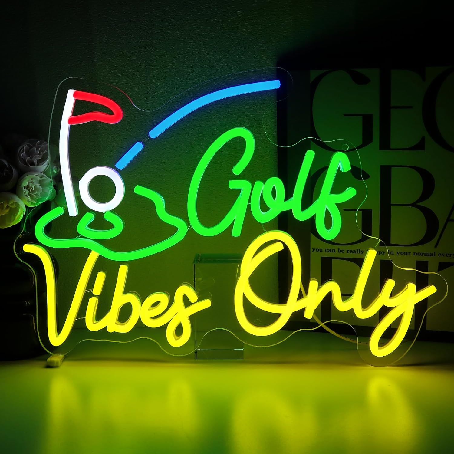 لافتة نيون Golf Vibes Only - إ - مراجعة Home Gym Vibes وسعره